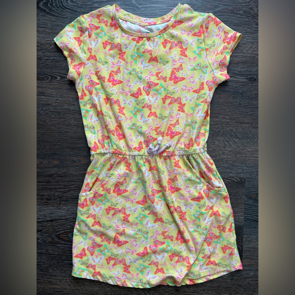 Kids Beautiful yellow pocket dress Size 10/12